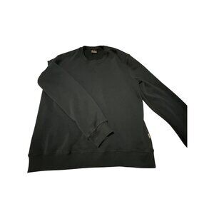 Eddie Bauer Mens Navy Blue Pullover Sweatshirt Crewneck Long Sleeve Size L